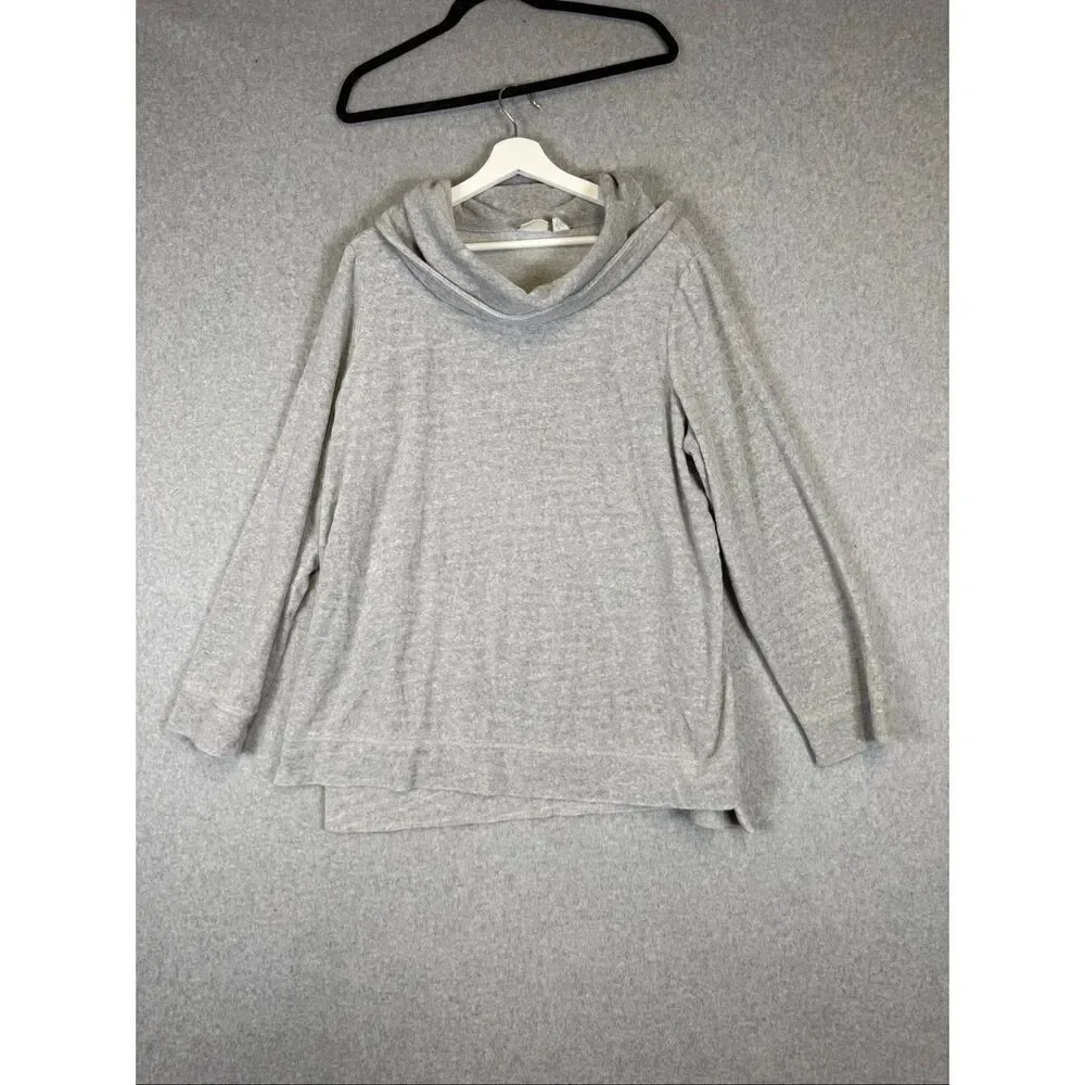 Zenergy by Chicos Women's Size 3, Large, Pullover Grey Sweater